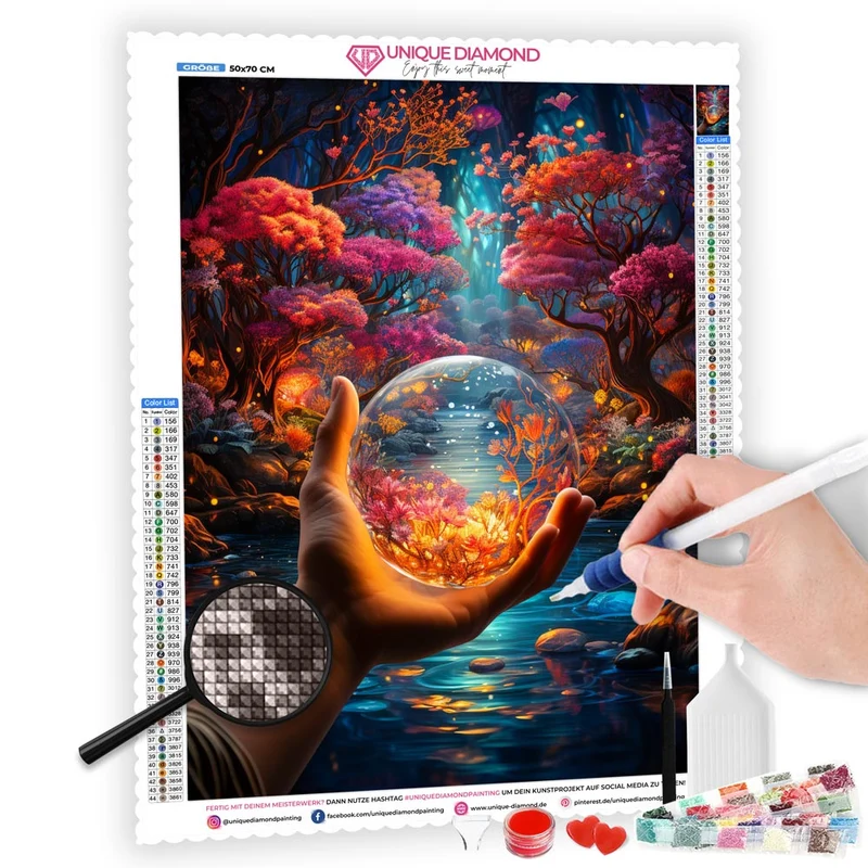 5D Diamond Painting – Magische Kugel