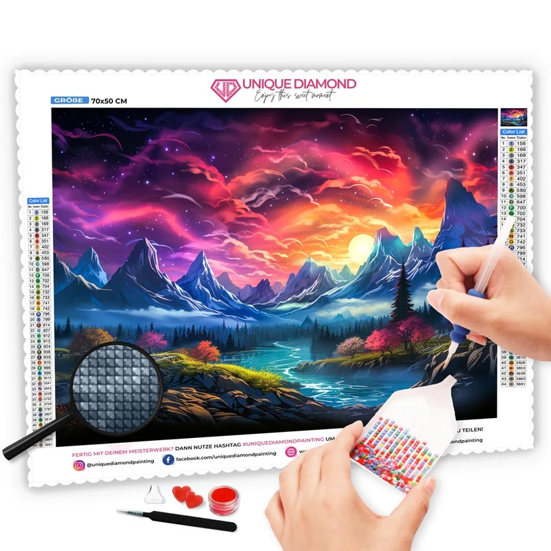5D Diamond Painting – Berglandschaft