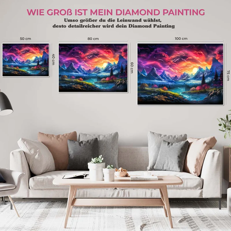 5D Diamond Painting – Berglandschaft
