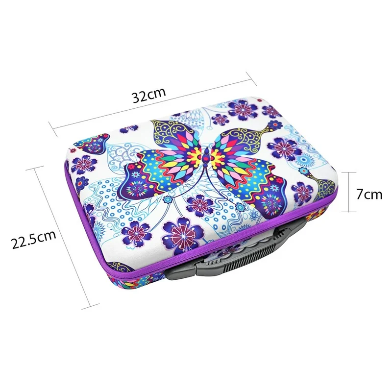 Diamond Painting Koffer Schmetterling mit 70 Fächer + Zubehör