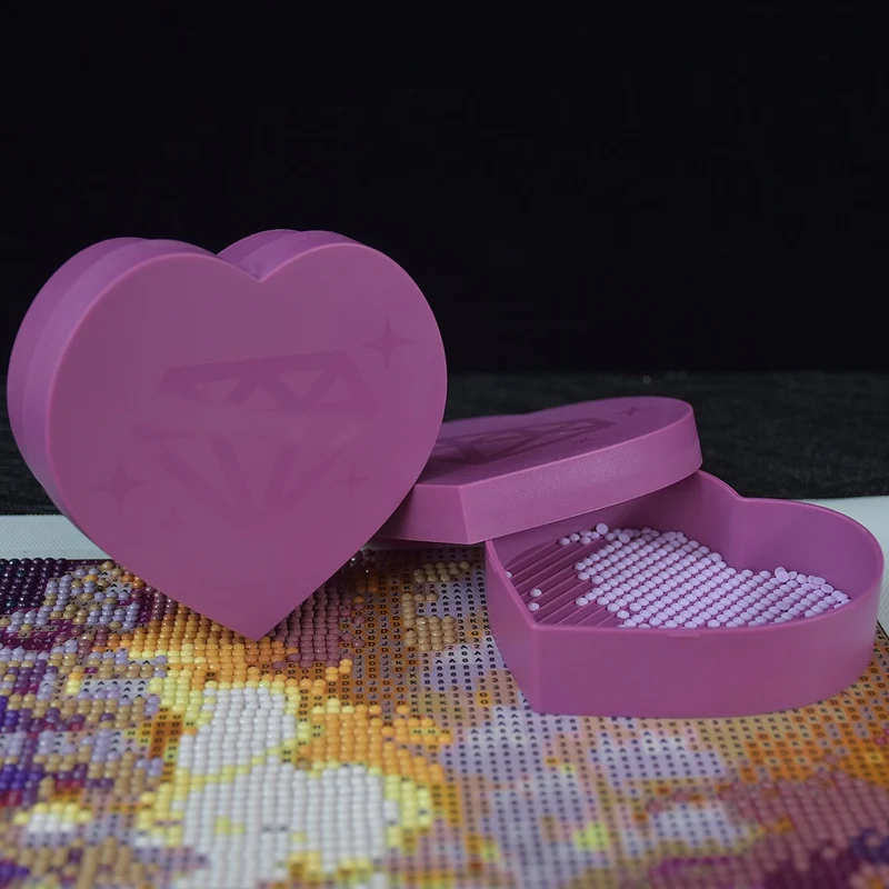 3PCS Diamond Painting Tray Herzform
