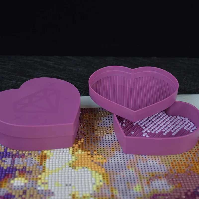 3PCS Diamond Painting Tray Herzform