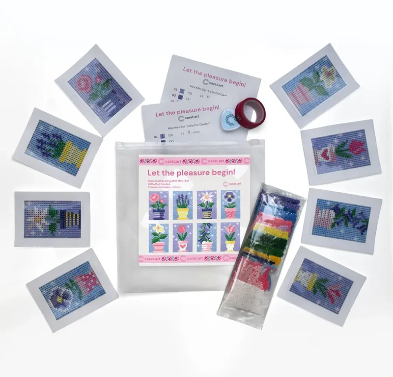 Diamond Painting - Carat Art Design - Mini Mini Set Little Pot Garden