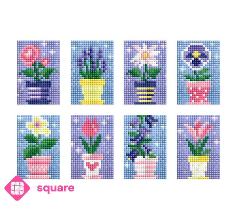 Diamond Painting - Carat Art Design - Mini Mini Set Little Pot Garden