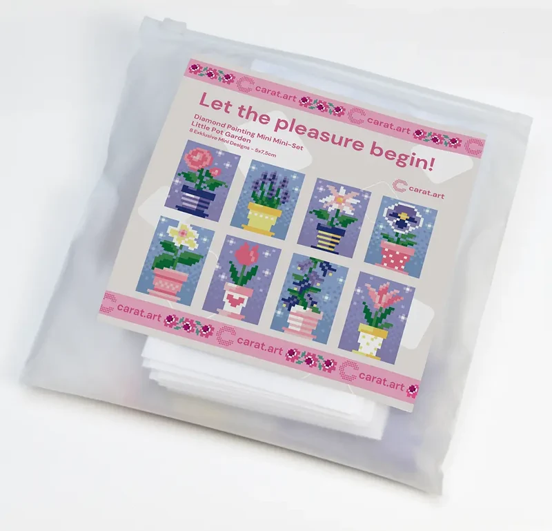 Diamond Painting - Carat Art Design - Mini Mini Set Little Pot Garden