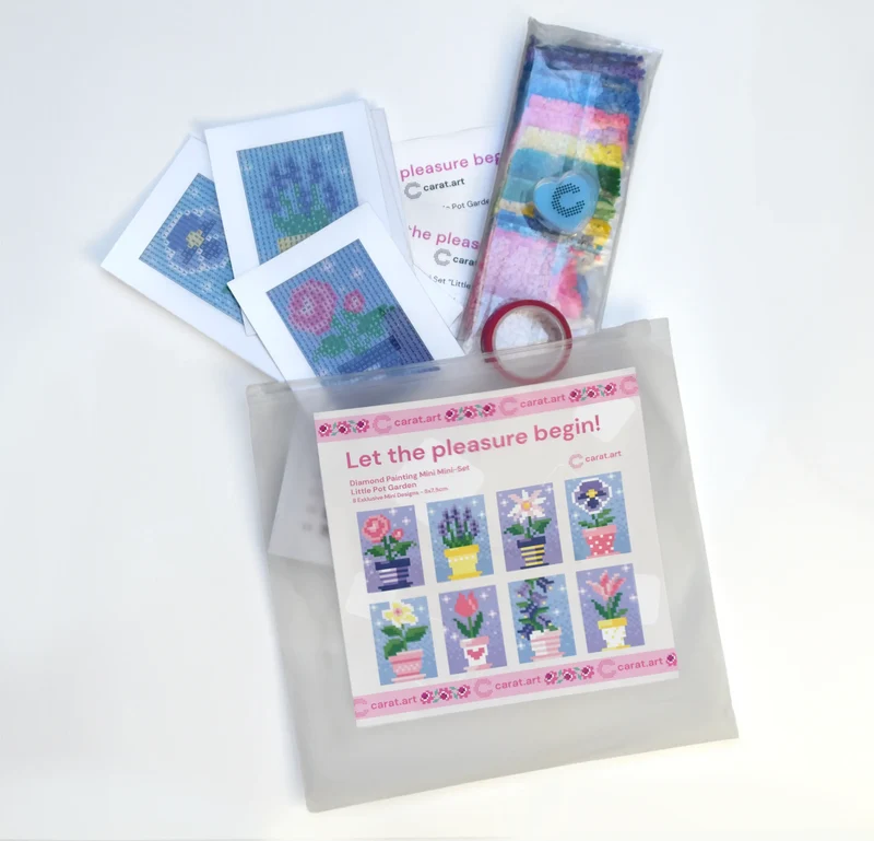 Diamond Painting - Carat Art Design - Mini Mini Set Little Pot Garden