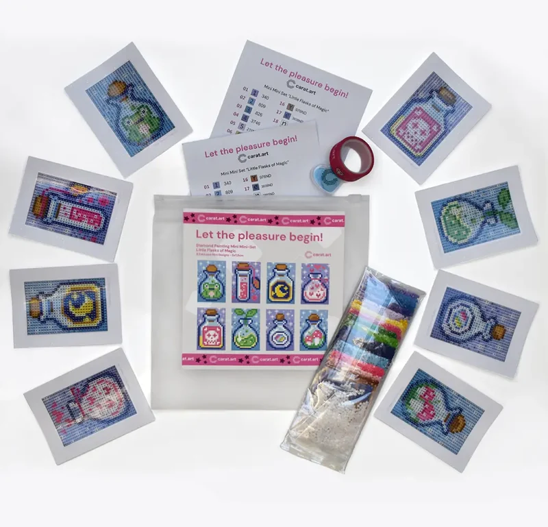 Diamond Painting - Carat Art Design - Mini Mini Set Little Flasks of Magic