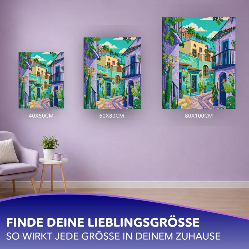 Malen nach Zahlen - Farben des Südens