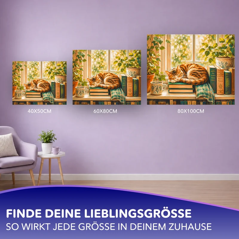 Malen nach Zahlen - Samtpfötchens Träume
