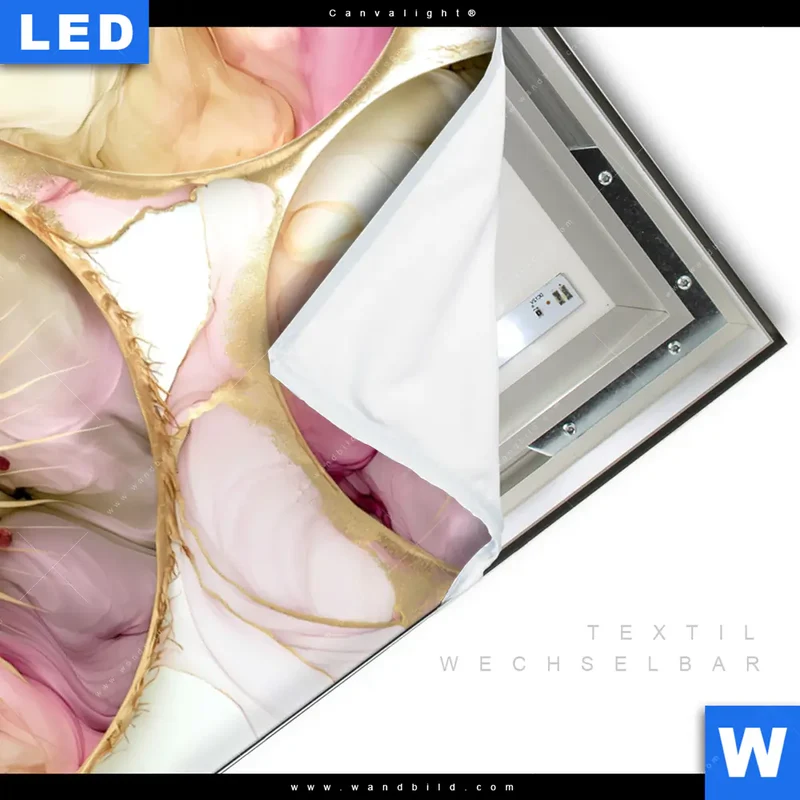Canvalight® Leuchtbild | Kiwi - Edle Fruchtfantasie | Hochformat
