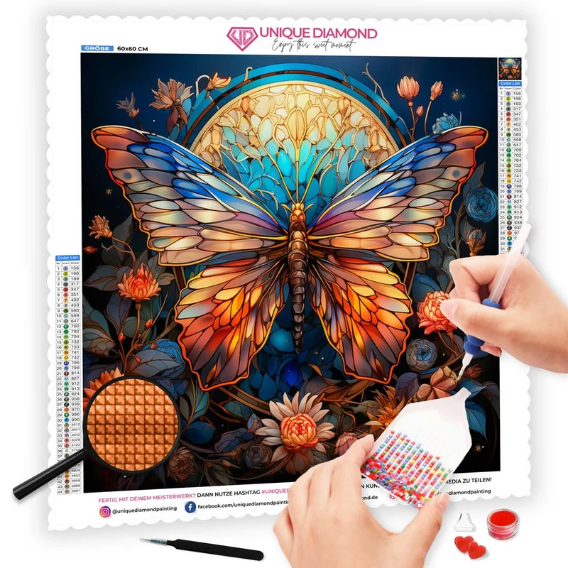 5D Diamond Painting – Schmetterling
