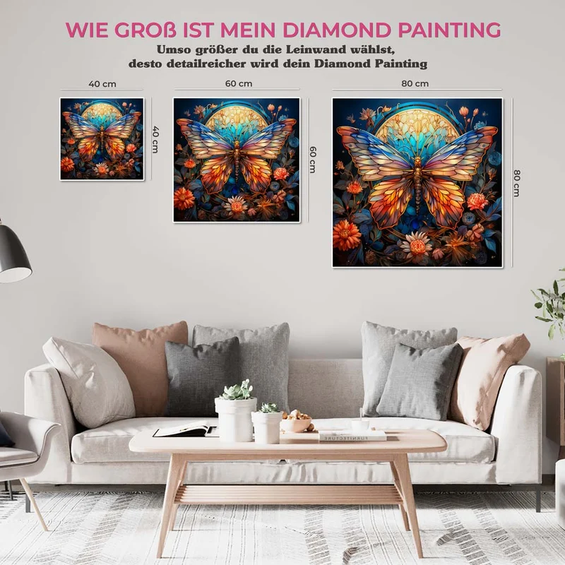 5D Diamond Painting – Schmetterling