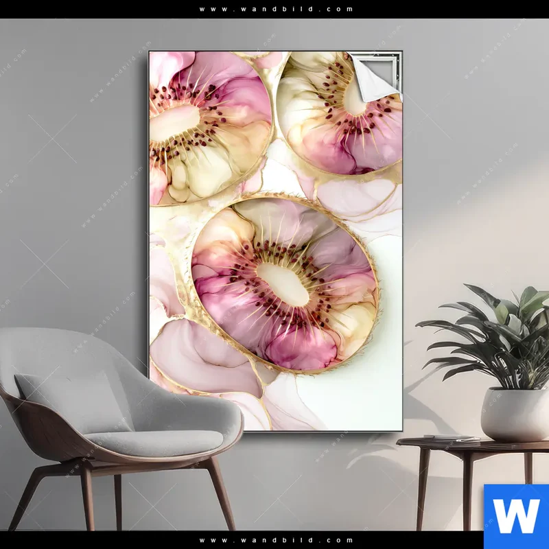 Spannbild | Kiwi - Edle Fruchtfantasie | Hochformat