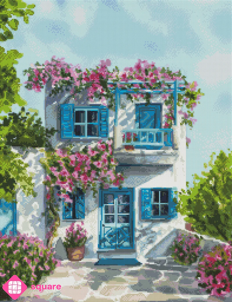 Diamond Painting - Dora Koreny - Greek house