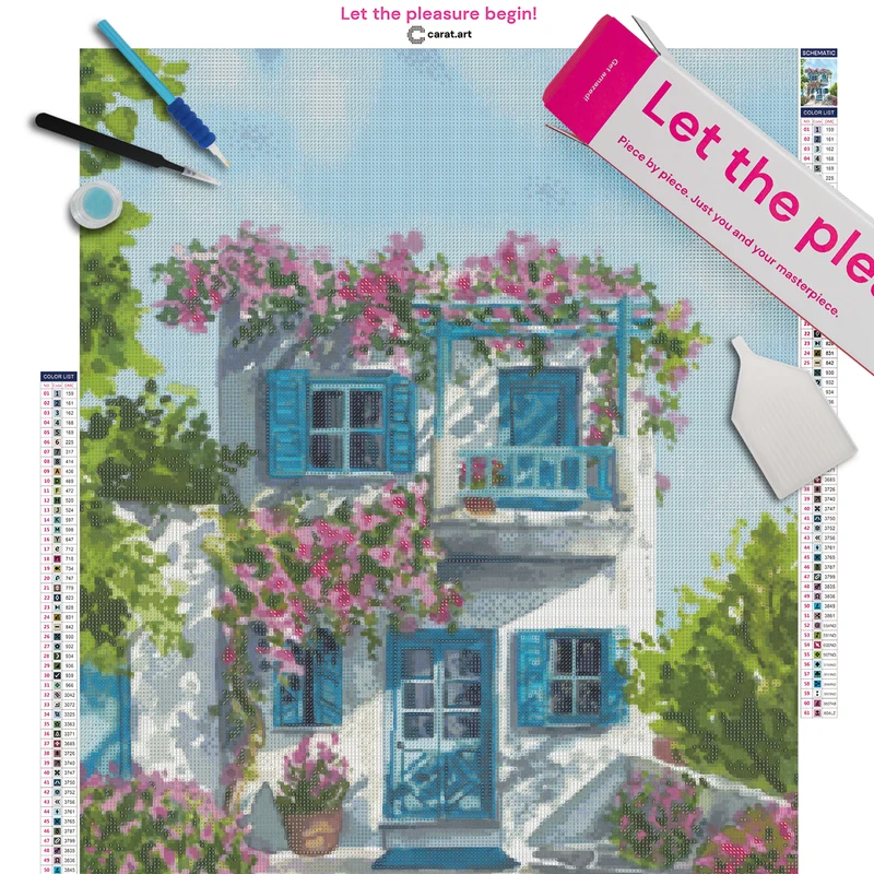 Diamond Painting - Dora Koreny - Greek house