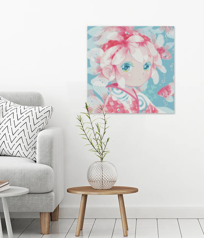 Diamond Painting - Hiroko - Goldfish Girl
