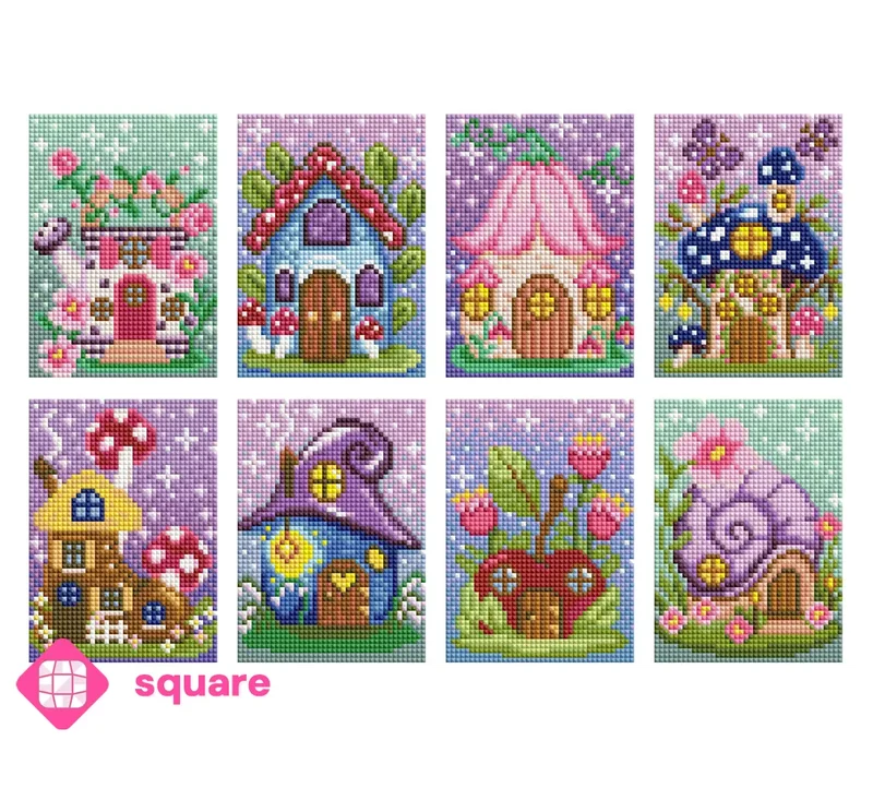 Diamond Painting - Carat Art Design - Mini Set Magic Fairy Homes