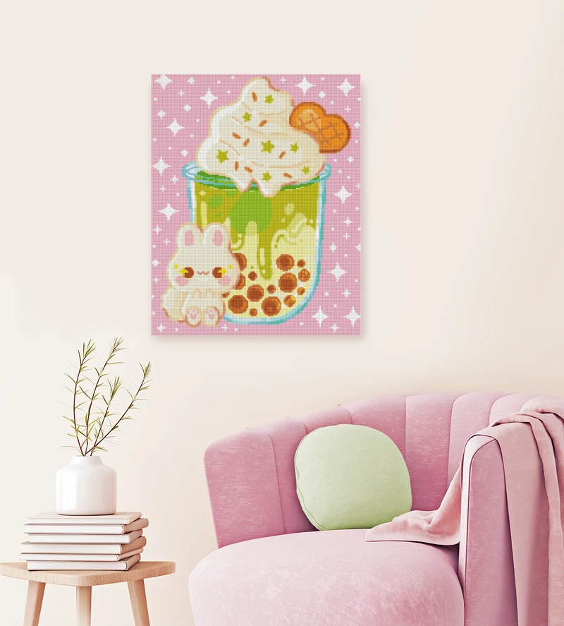 Diamond Painting - Milk Bread Studio - Matcha Latte Love