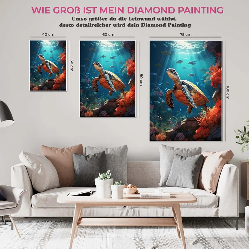 5D Diamond Painting – Schildkröte