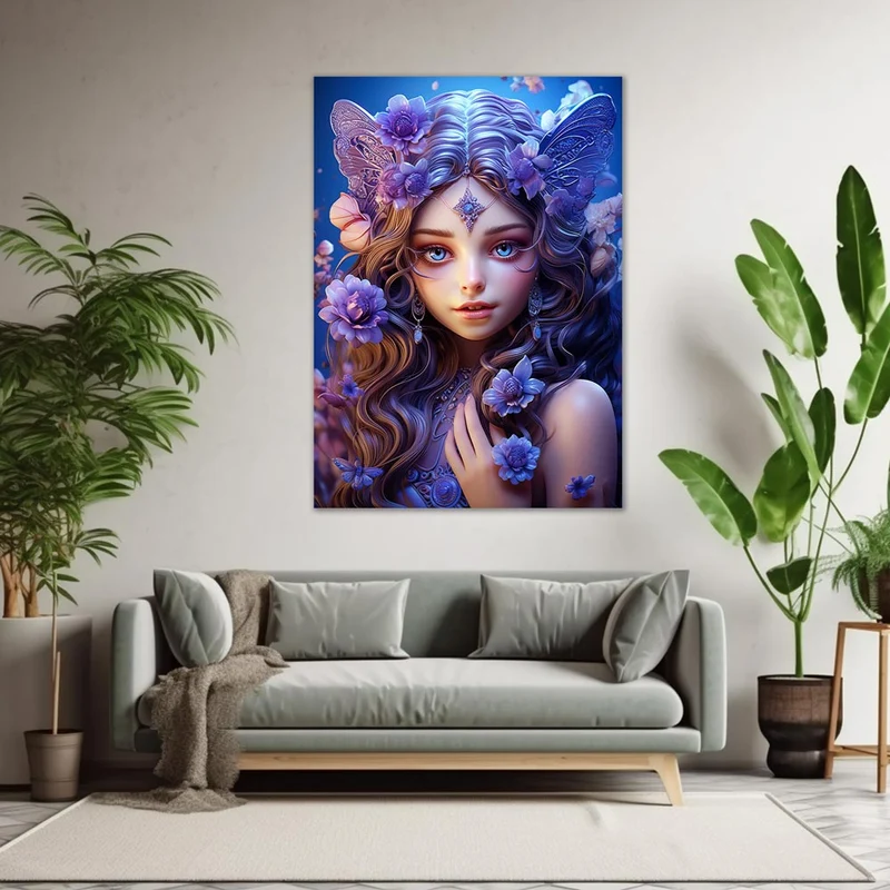 5D Diamond Painting – Girl With Blue Eyes