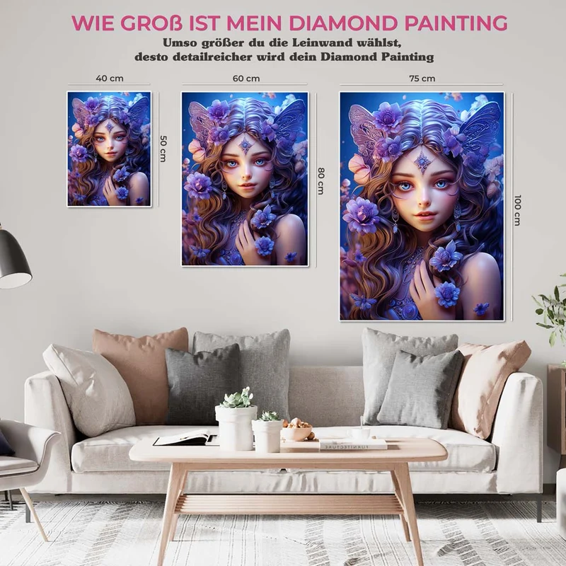 5D Diamond Painting – Girl With Blue Eyes