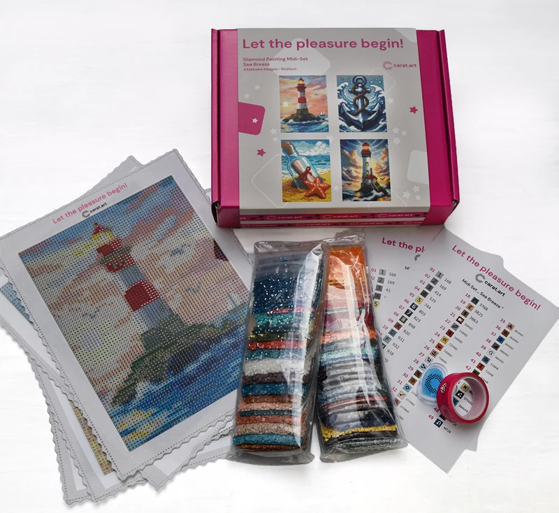 Diamond Painting - Carat Art Design - Midi Set Sea Breeze