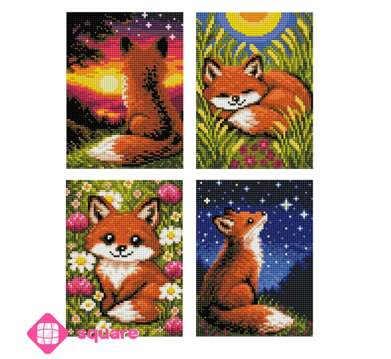 Diamond Painting - Carat Art Design - Midi Set A Day with the Little Fox