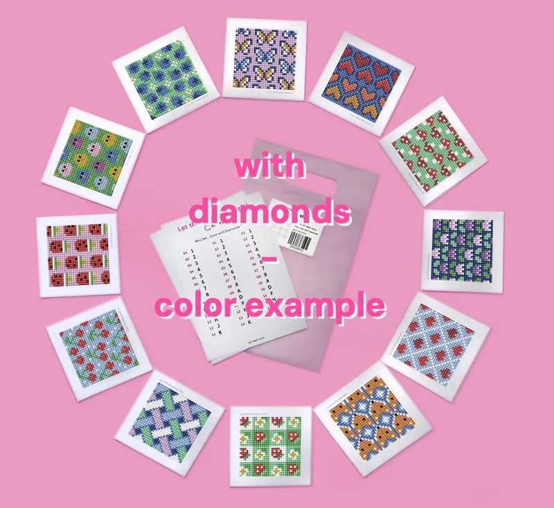 Diamond Painting - Carat Art Design - Mini Set Color with Diamonds