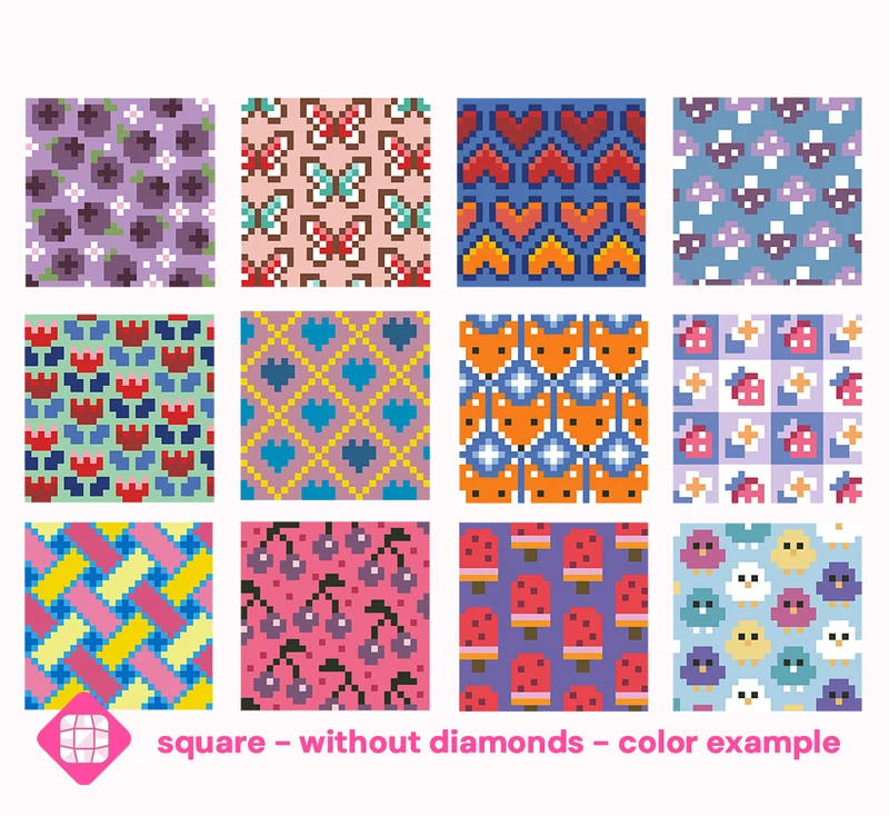 Diamond Painting - Carat Art Design - Mini Set Color with Diamonds