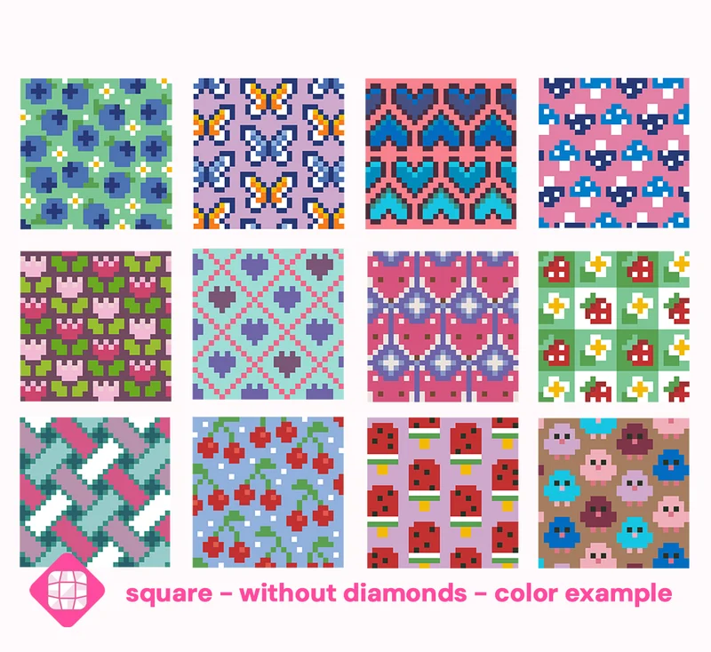 Diamond Painting - Carat Art Design - Mini Set Color with Diamonds