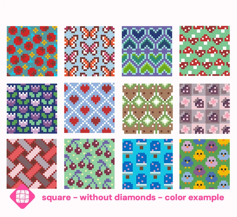 Diamond Painting - Carat Art Design - Mini Set Color with Diamonds