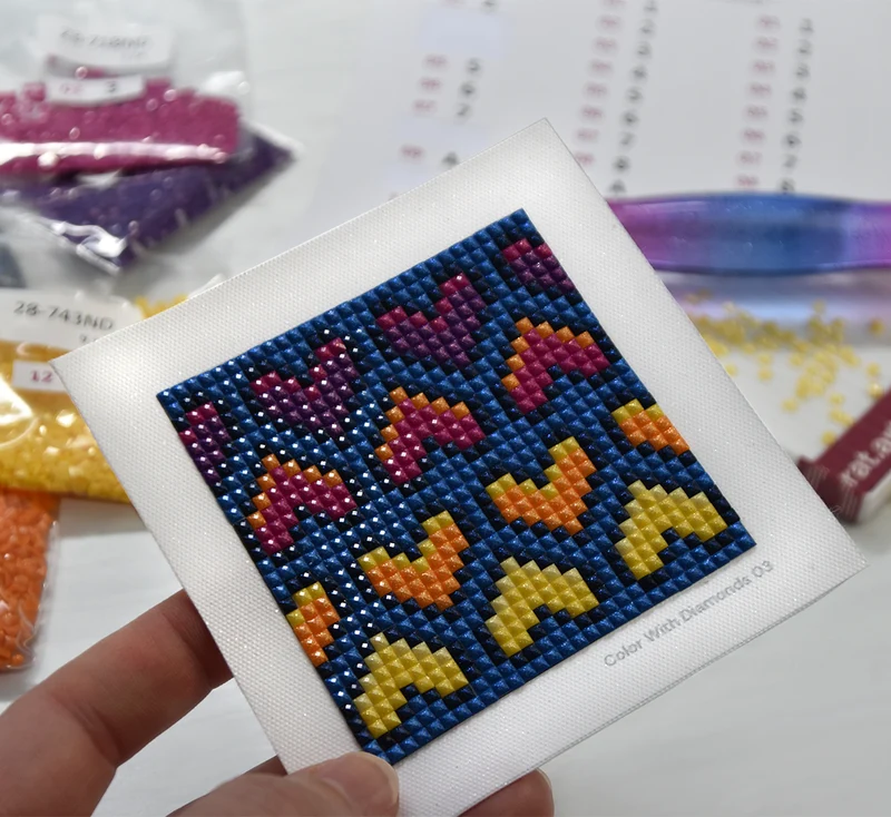 Diamond Painting - Carat Art Design - Mini Set Color with Diamonds