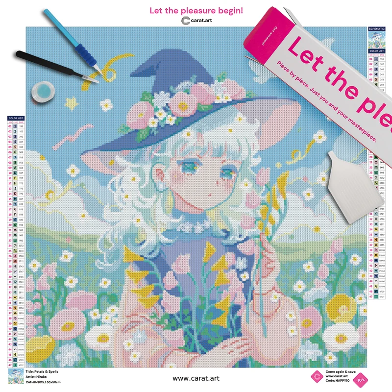 Diamond Painting - Hiroko - Petals & Spells