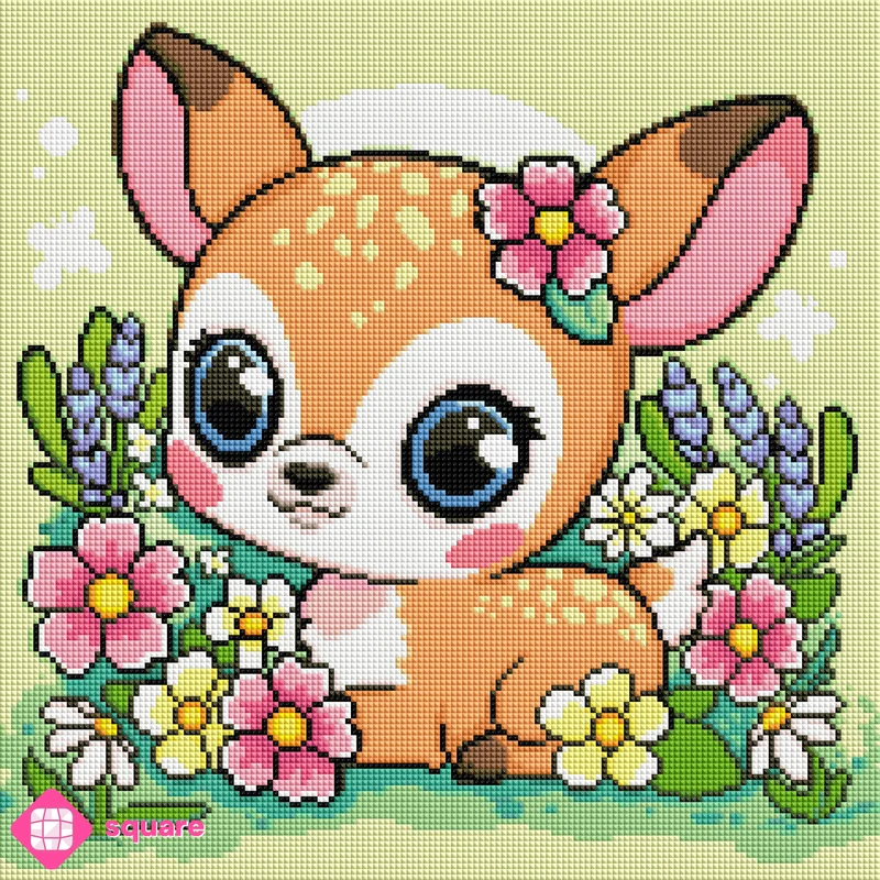 Diamond Painting - Julie Franks - Flower Fawn