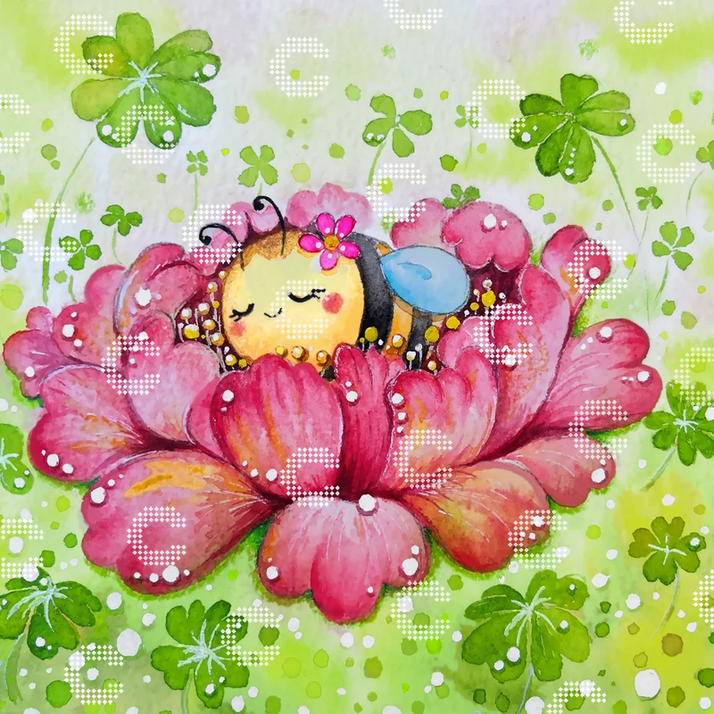 Diamond Painting - Keeley Chan - Sleeping Bee-uty