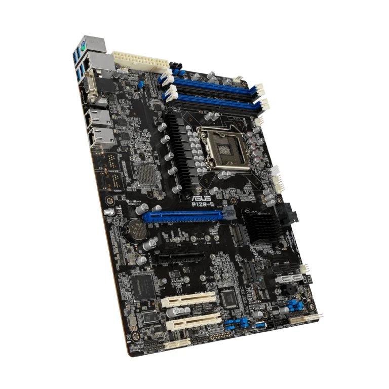 ASUS P12R-E Server Motherboard. Xeon E-2300 Support. Dual Gigabit LAN Onboard. VGA Video Onboard. Integrated IPMI Remote KVM. Includes ASMB10 Module