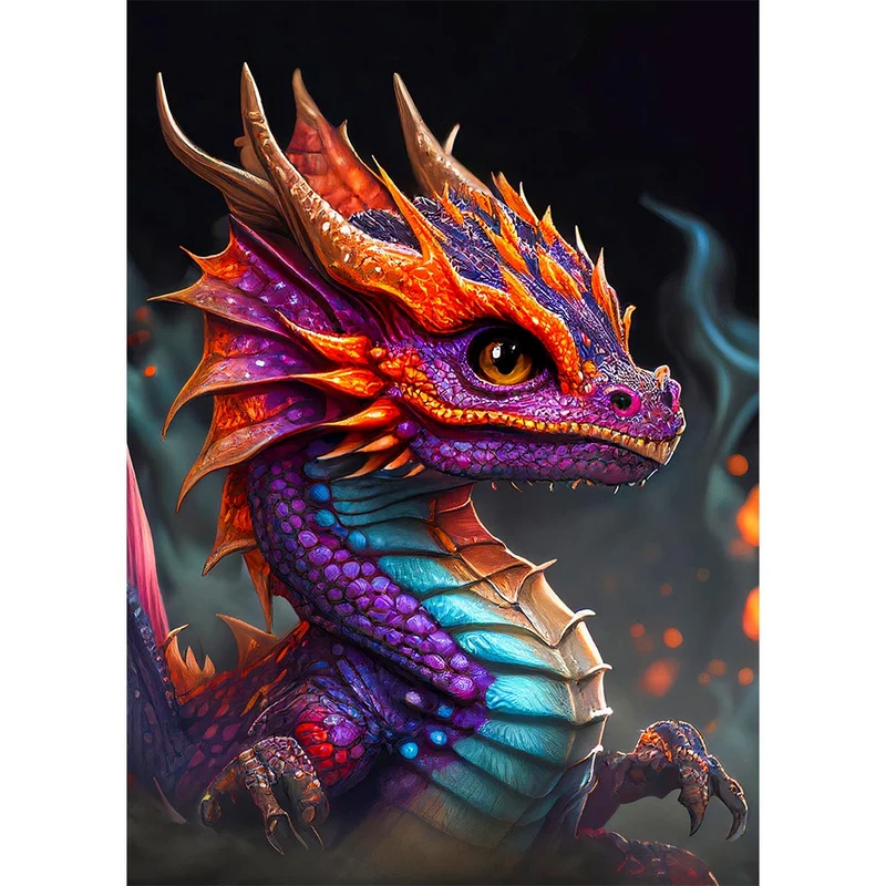 5D Diamond Painting – Dragon