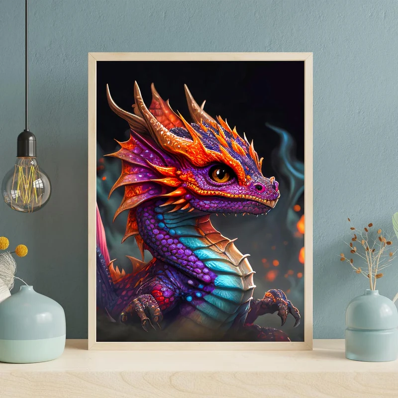 5D Diamond Painting – Dragon