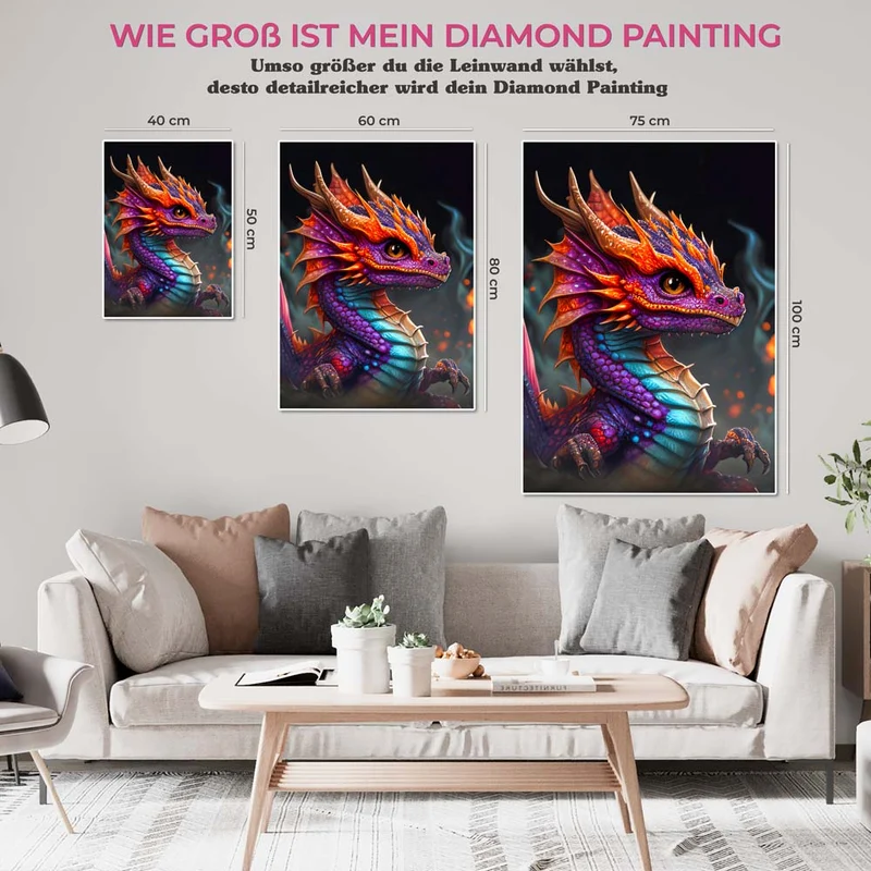 5D Diamond Painting – Dragon