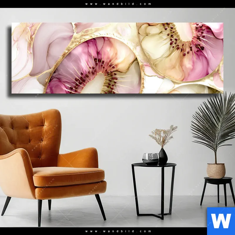 Leinwandbild | Kiwi - Edle Fruchtfantasie | Panorama