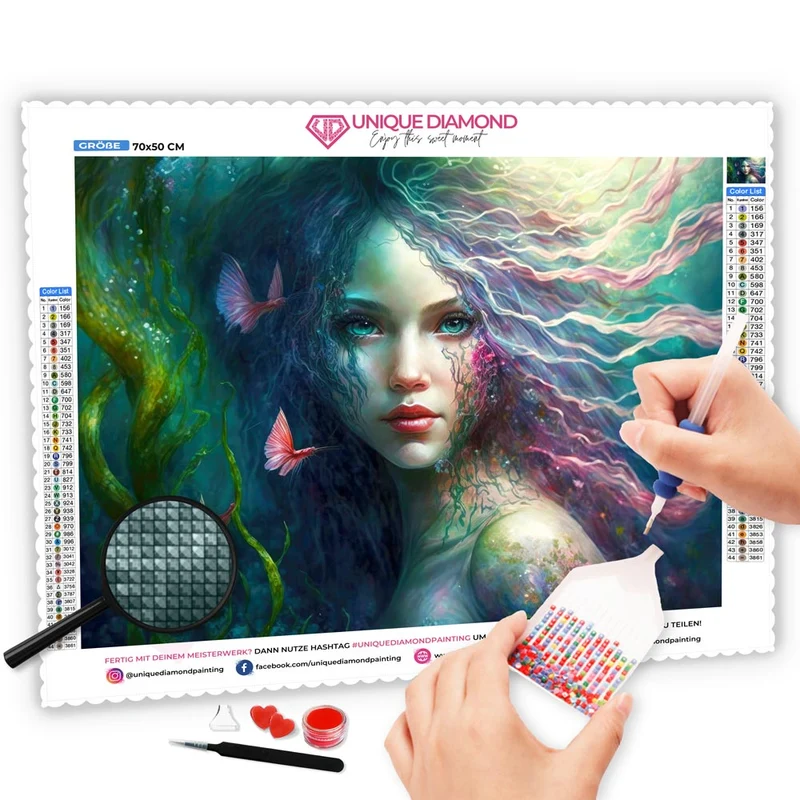 5D Diamond Painting – Meerjungfrau