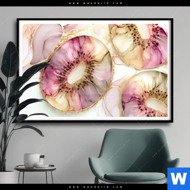 Poster | Kiwi - Edle Fruchtfantasie | Querformat