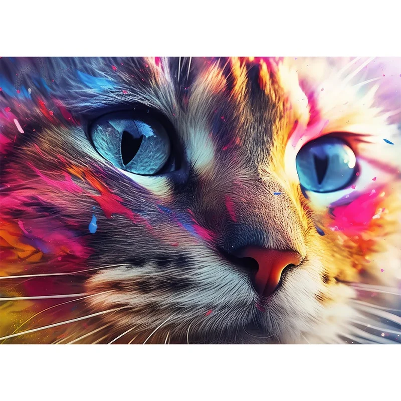 5D Diamond Painting – Colorful Cat