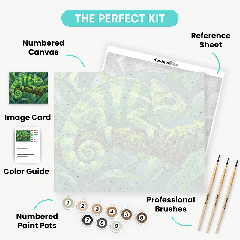 Emerald Jade Jungle Light - Paint by Numbers Kit