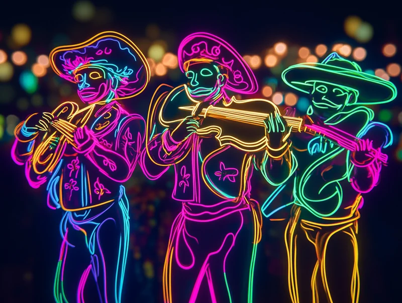 Neon Mariachi Magic