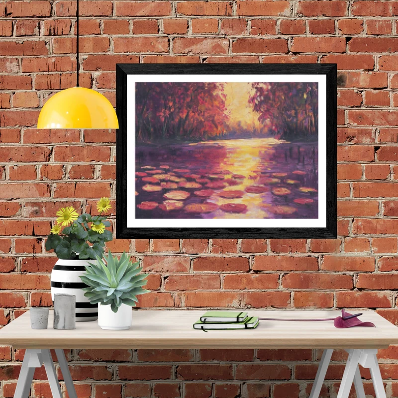 Crimson Symphony Monet