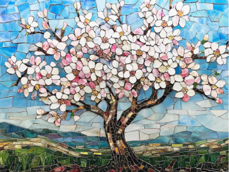 The Peaceful Blooming Cherry Tree