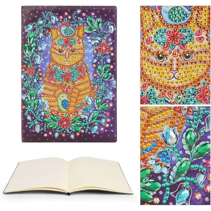 Diamond Painting Notizbuch Katze