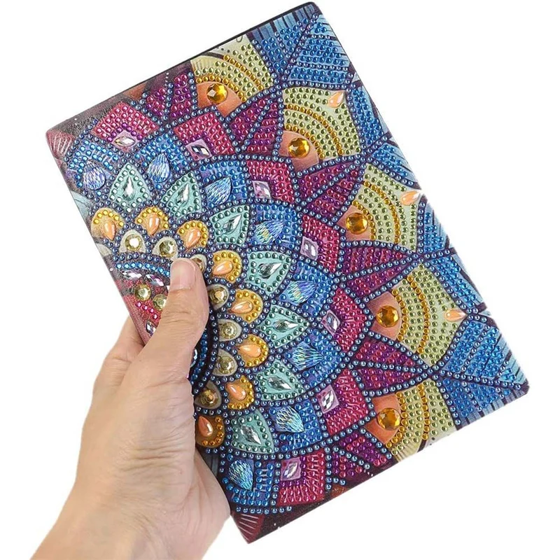 Diamond Painting Notizbuch Mandala Blume
