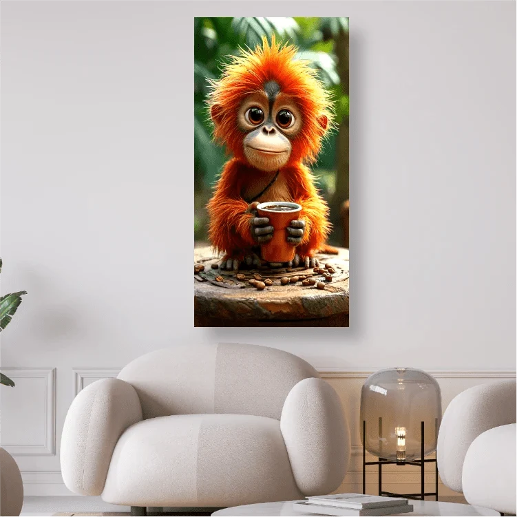 Äffchen alles klar - 5D DIY Diamond Painting